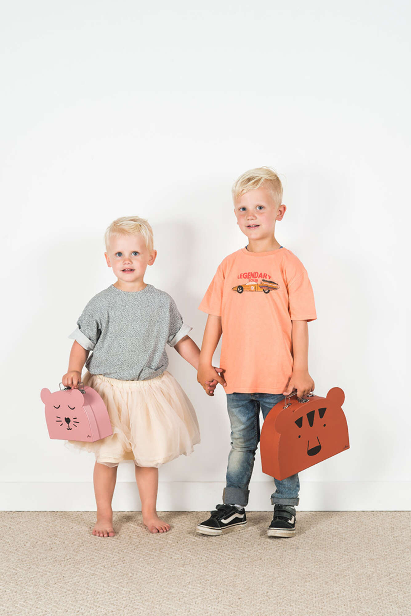Permanent Luchtvaart rechtop Jollein Koffertje Animal Pink Medium - Kinderkoffer | Little Onesie