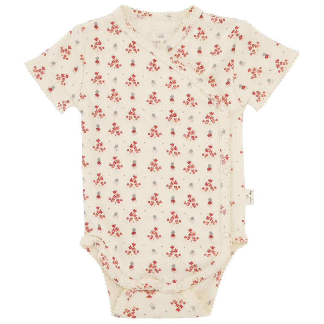 KS2877 CLASSIC NEWBORN SS BODY VINTAGE FLORAL RED Extra 1