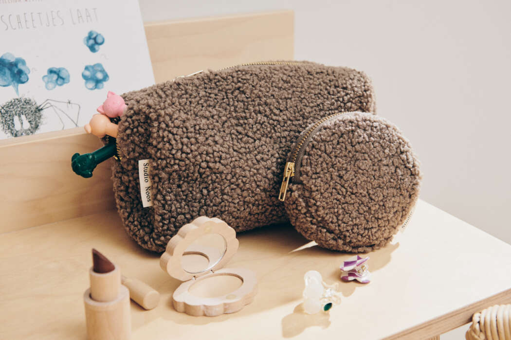 Brown Teddy Pouch