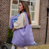 Lilac Teddy Mom Bag Mini Backpack3